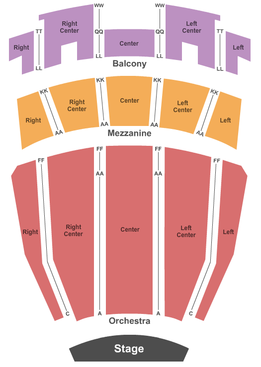 Ovens Auditorium Nutcracker Seating Chart